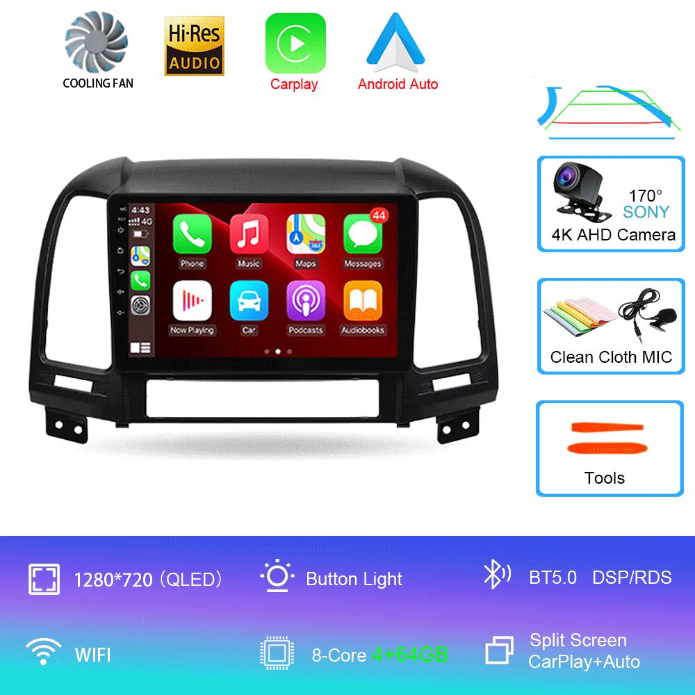 Android 14 Car radio For Hyundai Santa Fe 2 2006 - 2012 player Multimedia navigation stereo GPS No 2din 2 din dvd