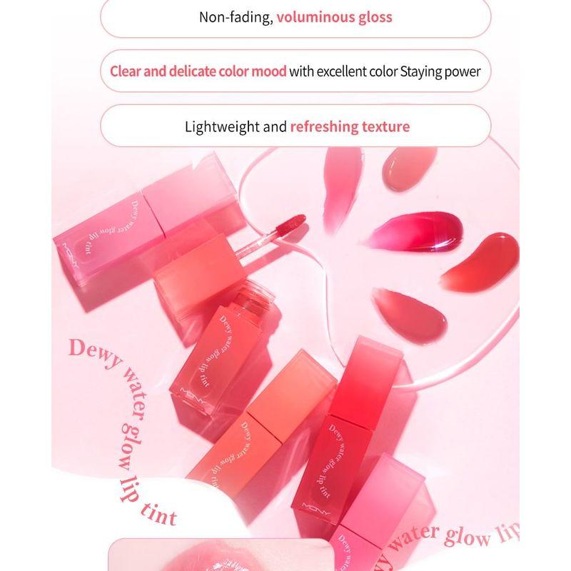 MACQUEEN - Сияющий тинт для губ Dewy Water Glow - 9 Цветов
