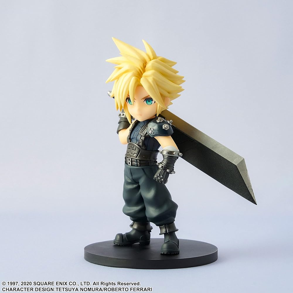Square Enix Final Fantasy VII Remake Очаровательные Искусства Фигурка Клауда Страйфа Коллекционная Игрушка