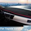 Для Toyota Corolla 2007-2012 2013 2014 2015 2016 2017 2018 крышка приборной панели автомобиля с левым рулем, избегайте легких подушечек, анти-УФ-коврики, аксессуары