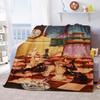 Chess Printed Soft Flannel Throw Blanket International Chess Beds Hiking Picnic Sofa Couch Cover Fashion Bedspread Blanket Gifts