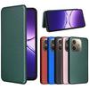 Для раскладушки OPPO A5 Pro 5G Global Card Slot Carbon Fibre Magnetic Skin Leather Cover для OPPO A5 Pro 5G Противоударный чехол для телефона