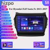 Carplay 4G-LTE 2 Din Android 12 Автомобильный радиоприемник Мультимедийный видеоплеер для Hyundai Santa Fe 3 2013-2017 IX45 Навигация GPS Стерео BT Интеллектуальный экран