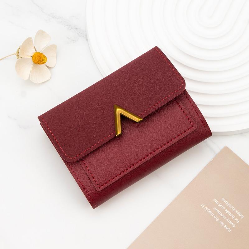 Версия Женская короткая сумка для карт Маленький кошелек с несколькими отделениями для карт
