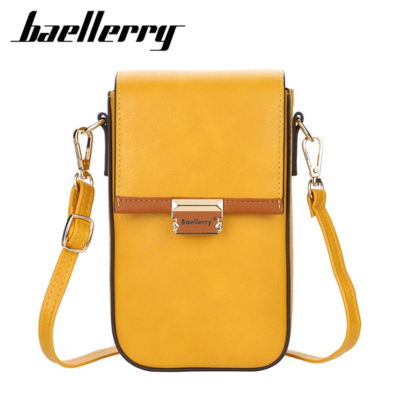 Baellerry Модные женские сумки для телефонов, сумки через плечо из искусственной кожи, женские элегантные сумки через плечо, кошелек с держателем для карт