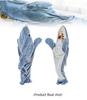 Cartoon Flannel Shark Sleeping Bag Pajamas - One-Piece Home Wear for Autumn and Winter