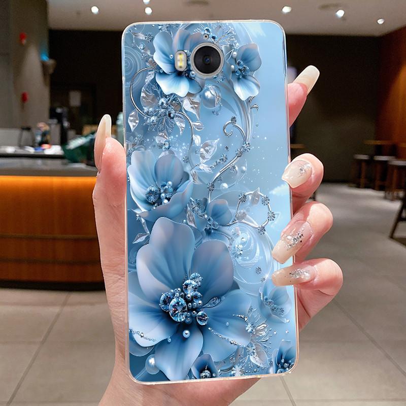 Phone Case For Huawei Y5 2017 / Y6 2017 / Honor Play 6 Funda Butterfly Bow Protective Casing Transparent Soft Silicone TPU Cover