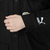 PUMA Shirts Women's Black Lapel Moderate Shirt 536881-01