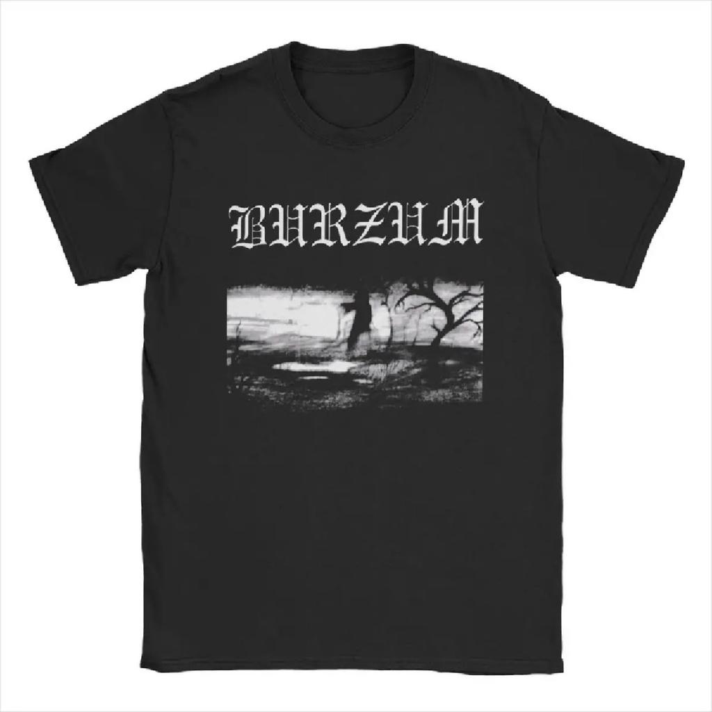 Повседневная футболка Burzum для мужчин, хлопковая футболка с круглым воротником, футболка с коротким рукавом, графическая одежда
