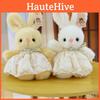Gauze Pearl Rabbit Skirt Plush Doll With Butterfly Bow Animal Toy Birthday Gift