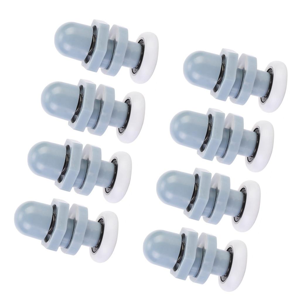 8шт прочный пластиковый раздвижной роликовый трек дверное колесо ванная комната стеклянная дверь