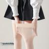 Extended long tube knee stockings black velvet socks high tube socks thigh socks women's black stockings silicone non-slip