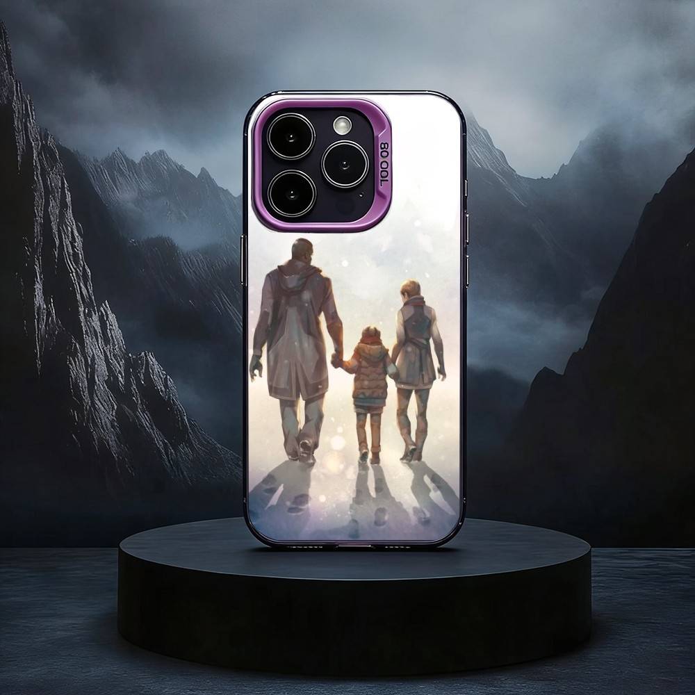 D-Detroit Become-Human Phone Case For iPhone17,16,15,14,13,12,11 Plus,Pro Max Black Candy silver phone case