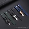 Classic 20mm 21mm 22mm Nature Soft Fluororubber FKM Rubber Watchband For IWC Strap Big Pilot Portofino GUN Watch Band With Rivet