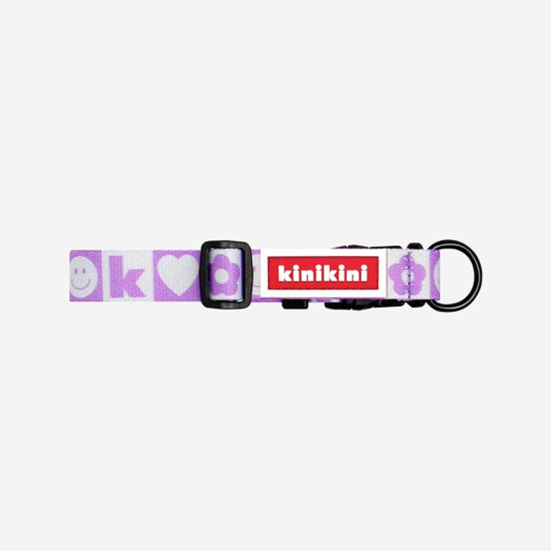KINIKINI KINI SMILE CHECK COLLAR_PURPLE (Поводок)
