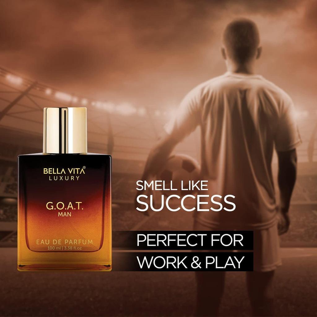 Bella Vita Luxury G.O.A.T Eau De Parfum Духи для мужчин с бергамотом, лавандой и пачули | Стойкий древесный и восточный аромат EDP, 100 мл