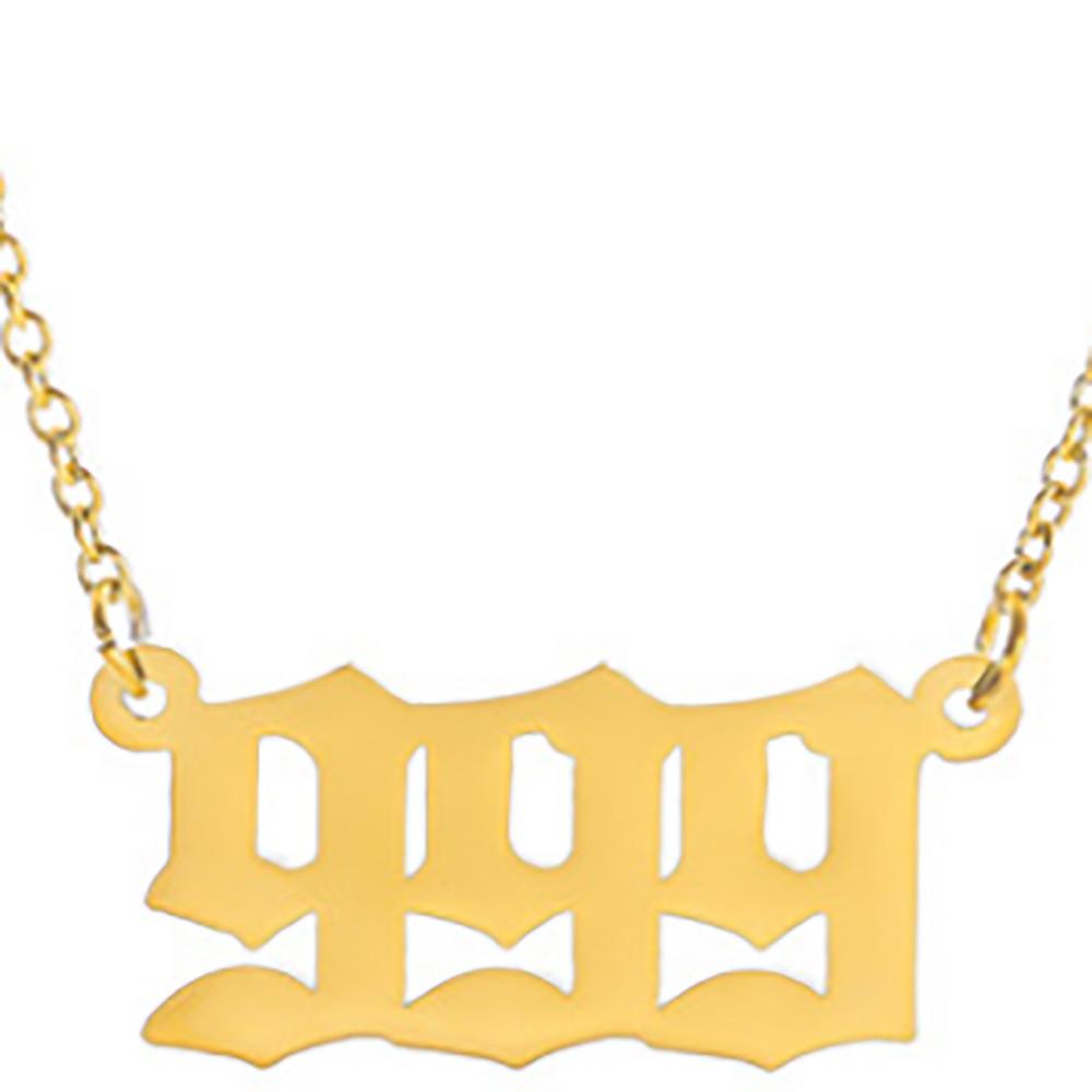 Трендовое европейское ожерелье с уникальным цифровым дизайном, элегантный простой модный аксессуар для женщин