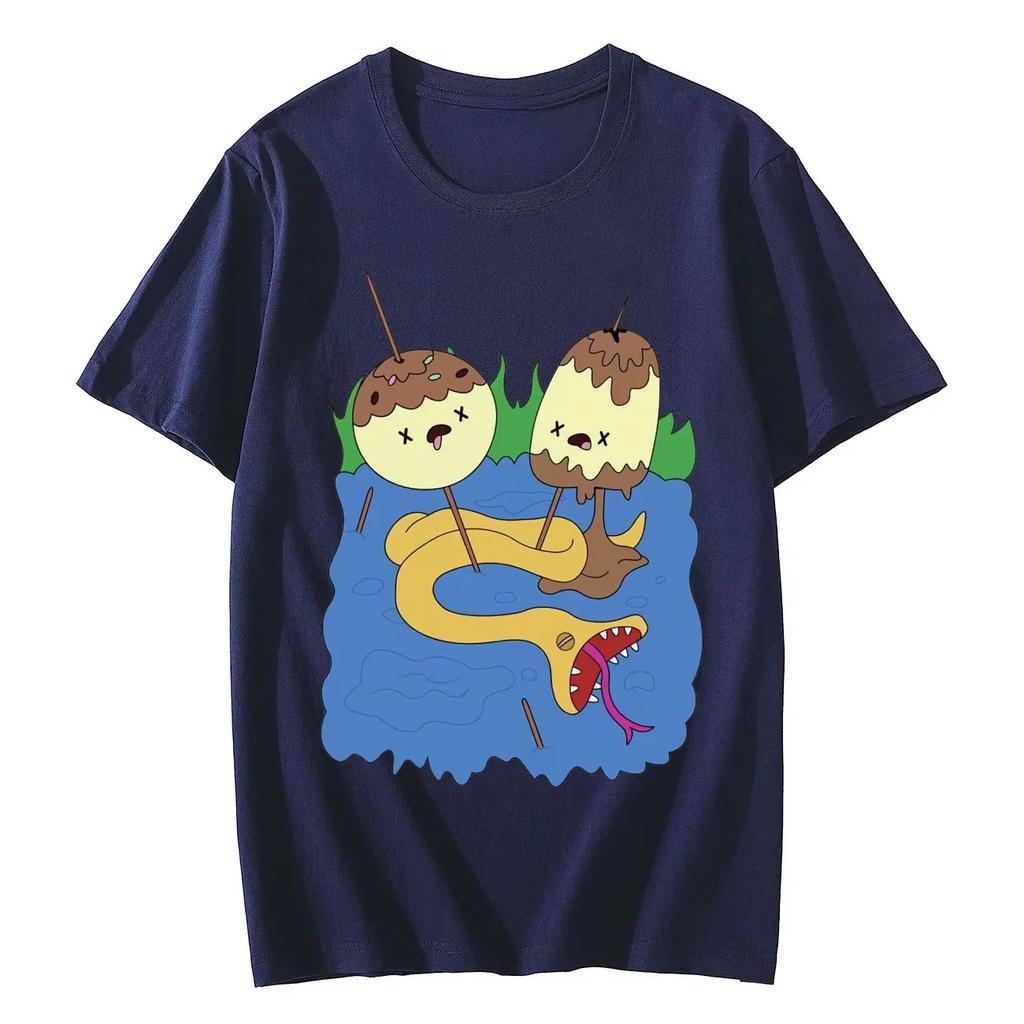 НОВАЯ Рок-футболка Принцессы Пупырки Время Приключений Мультяшная Футболка с Коротким Рукавом Мужская и Женская Харадзюку Y2k Мода Осенне-Зимние Футболки