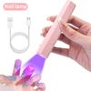Mini UV LED Nail Lamp Machine Handheld Quick Drying Varnish Gel Polish Curing Nails Dryer USB Cable  Art Flashlight Pen