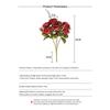 7 Heads Simulation Flower Rose Silk Petals Faux Flower Rose Artificial Flowers  Home Decoration