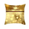 Золотая Рождественская Персиковая Бархатная Наволочка Новая Наволочка Квадратная с Цифровой Печатью Наволочка