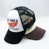 High Quality Performance Terry Curved Brim 5 Panel Baseball Cap with 3D Print Custom Logo High Crown Design for Sports