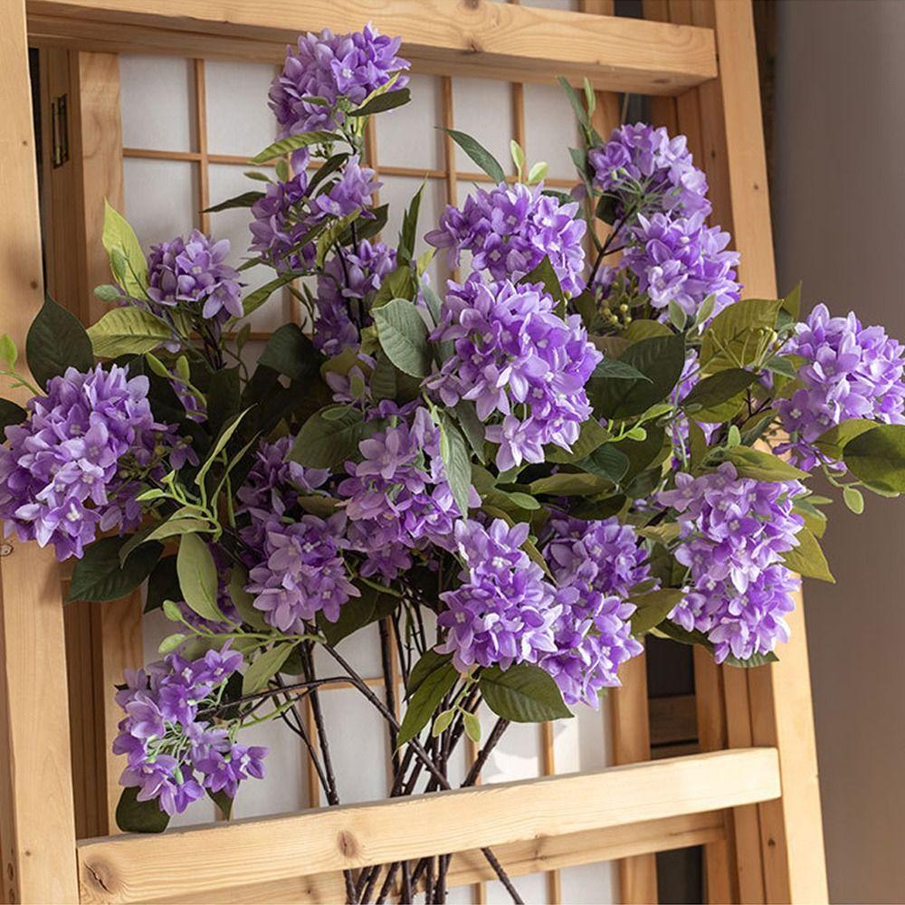 Элегантная шелковая ветка сирени, цветок с эффектом реального прикосновения, искусственный цветок, декор для сада на открытом воздухе