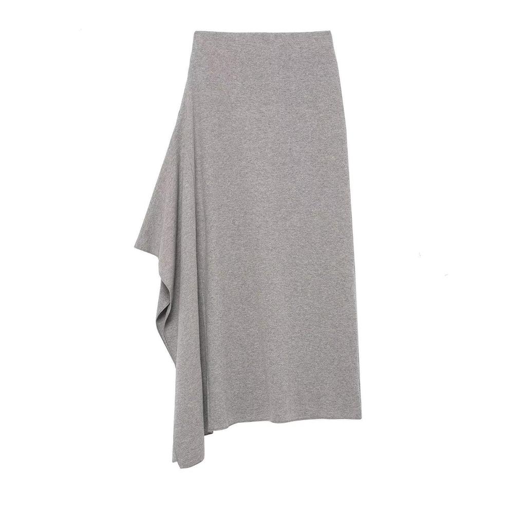 European Style 2025 Asymmetrical Midi Skirt for Women - Fashionable & Trendy