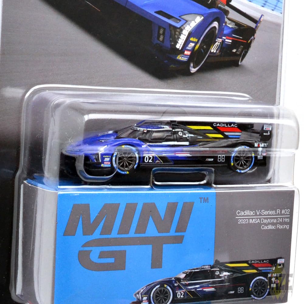 MINI GT Масштаб 164 Американская эксклюзивная модель MiJo Toys Cadillac V-Series R IMSA 24 часа Дейтоны 2023 #02