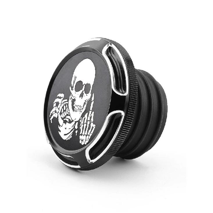 Motorcycle Skull Fuel Tank Gas Cap Cover Vented For Harley Dyna FXD Softail FLST Touring Street Electra Glide Road King 96-2022