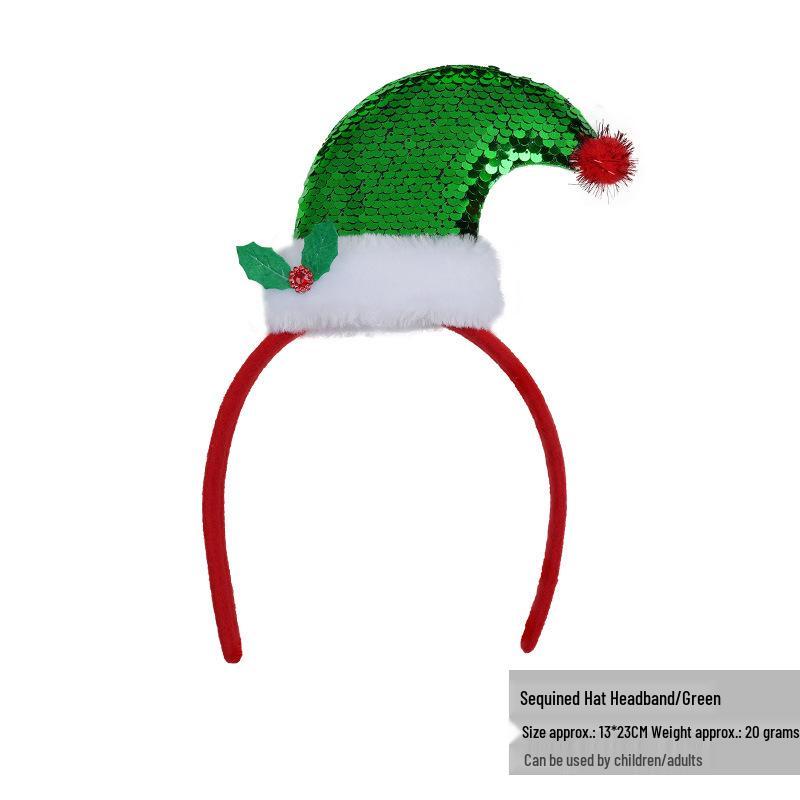 Christmas Deer Antler & Snowman Headband - Festive Party Headdress Gift