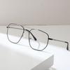 Очки Metal Trend Plain Face High Sense Мужские пилотные очки с двойным лучом для близорукости Оправа для очков в стиле ретро