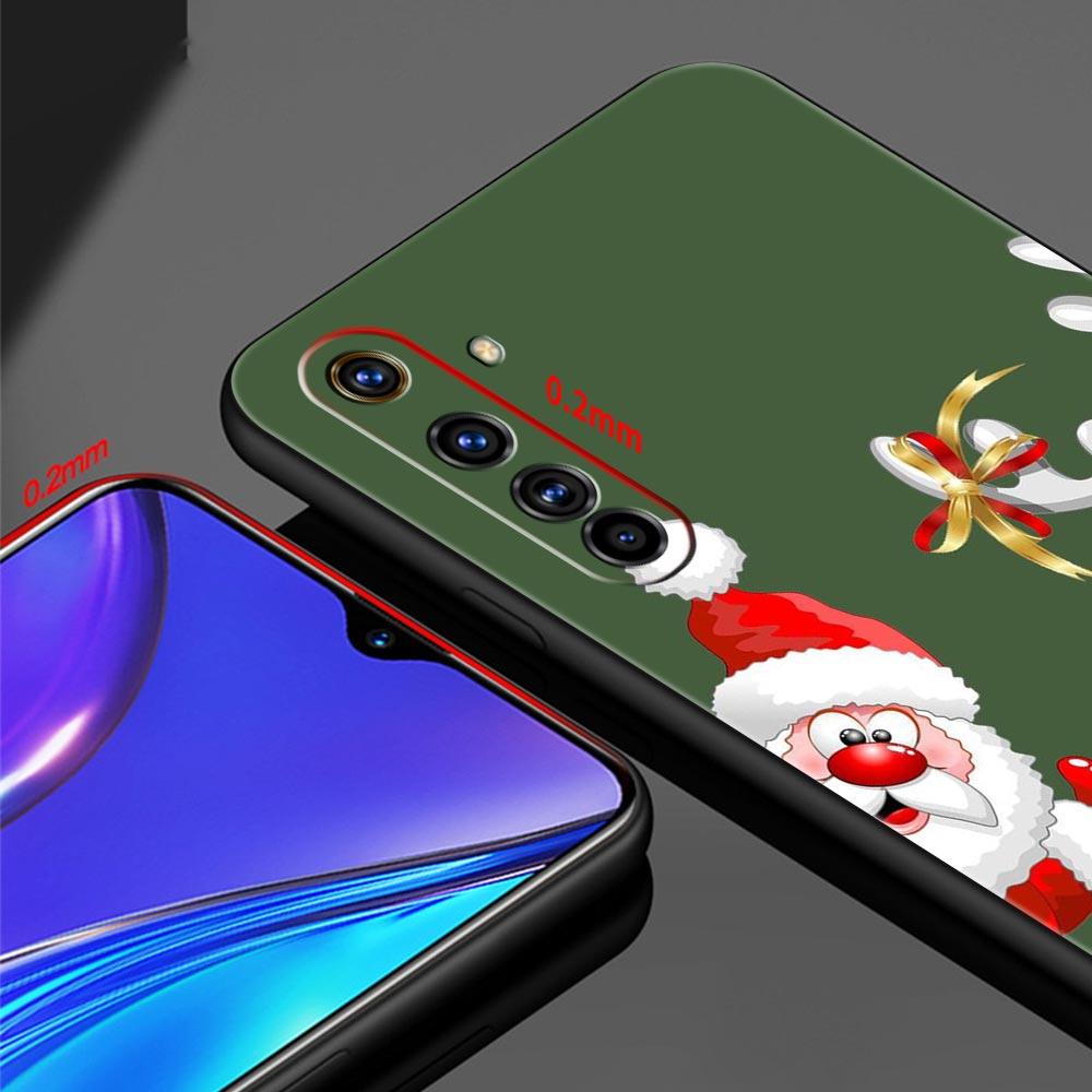 Чехол для телефона для Realme 12 11 10 9 8 5G 7 6 GT5 GT3 GT2 Pro Plus C21 C11 C25 C35 Новый год Рождество Санта GT Neo 2 3 3T 5 Обложка