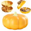 Подставка для закусок из тыквы на Хэллоуин, разделенный поднос с крышкой, 3 отделения для хранения вилок