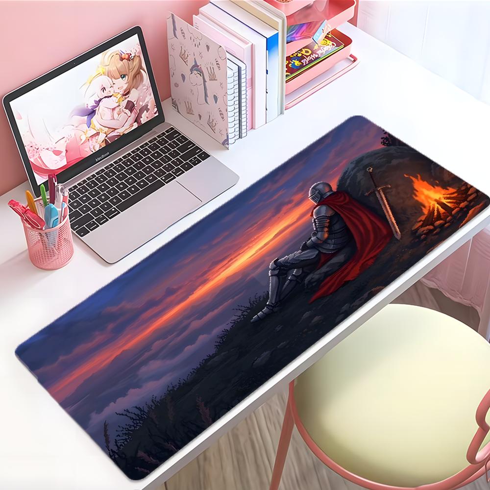 Beautiful Epic Game SSword Of Justice Mouse Pad Large Thick Desk Pad Stitched Edges Gaming Mouse Mat For Pc