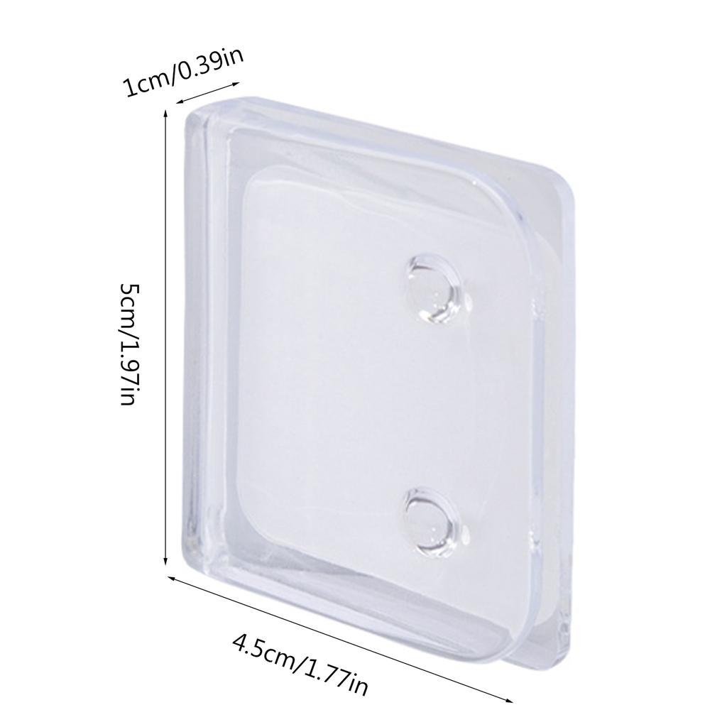 10pcs Clear Shower Curtain Clips Self Adhesive Shower Curtain Clip No Tool Required Prevents Slipping of Shower Curtains