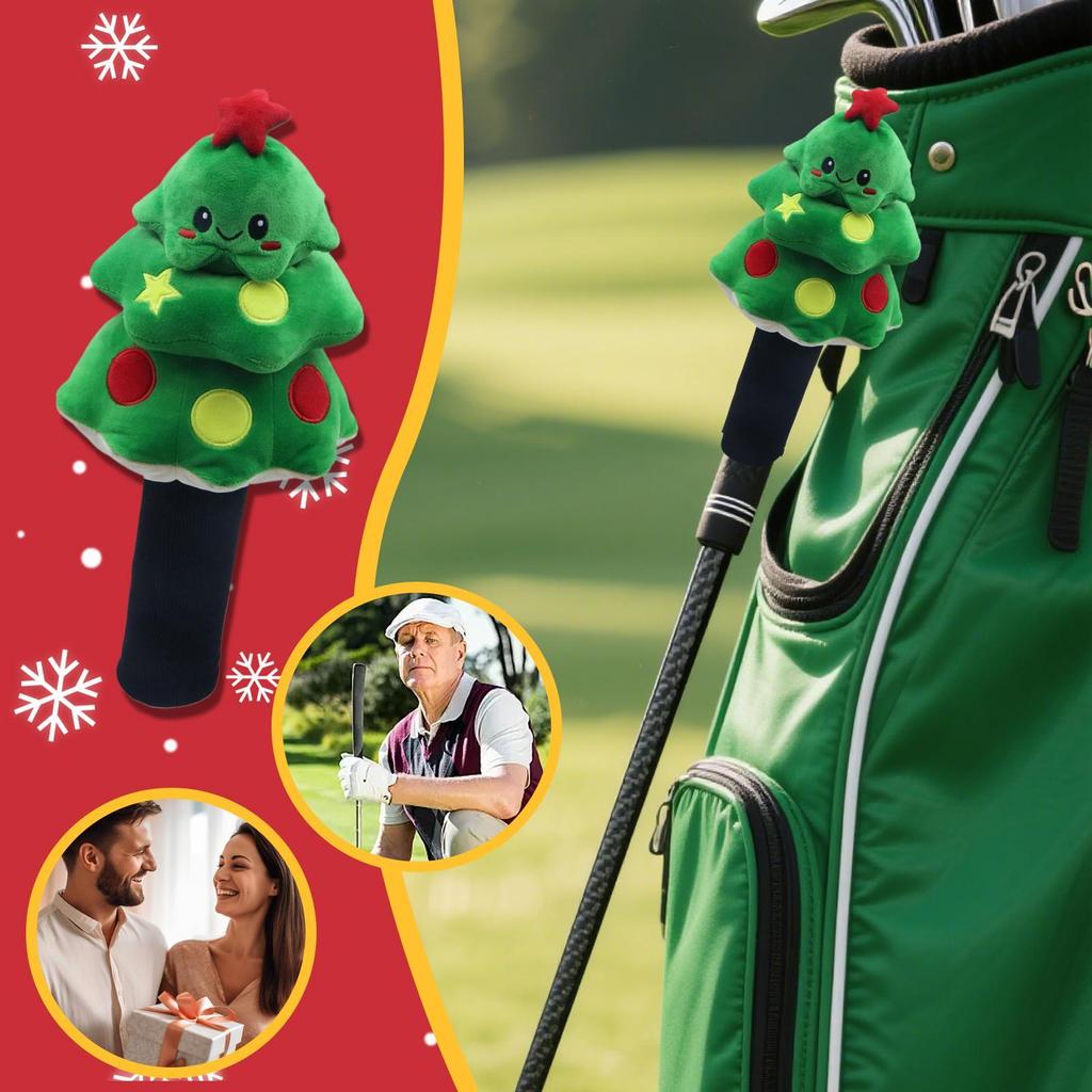 Driver Covers For Golf Clubs Christmas Santa Claus Golf Club Covers Cute Sports Accessories For Mallet Woods Hybrid Daily Travel