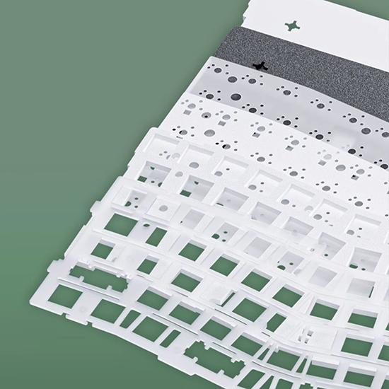 Ajazz AKS068pro Mechanical Keyboard Ergonomic Tri-Mode Gasket Structure VIA Solution Kit Finished Product