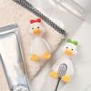 Three Dimensional Duck Toothbrush Holder Perforation Free Suction Cup Storage Hook  Children