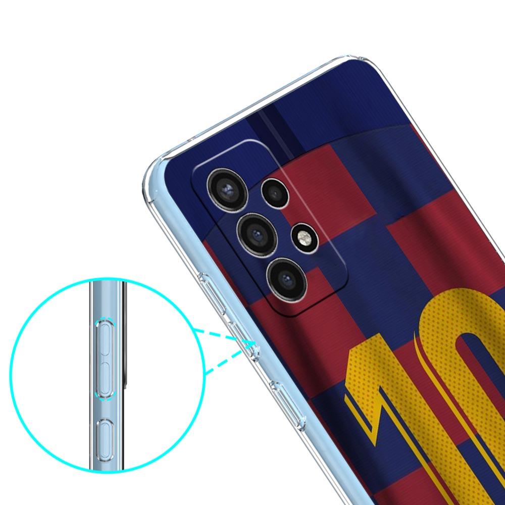 Мягкий ТПУ чехол для Samsung Galaxy A25 A23 A22 A52S A31 A72 A73 A17 A07 A13 A11 5G Прозрачный чехол для телефона Футбольные сумки на 10 игроков