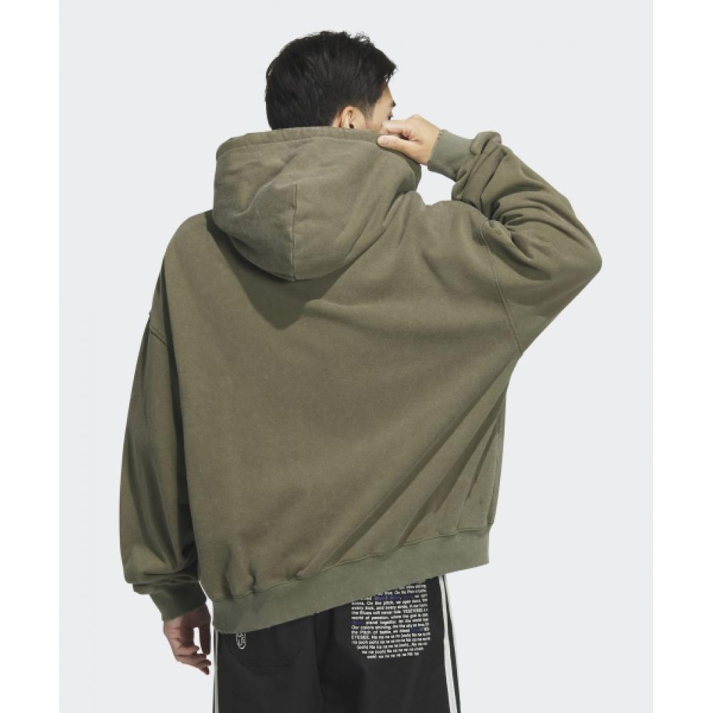 Adidas Куртка с капюшоном цвета хаки Jm7286