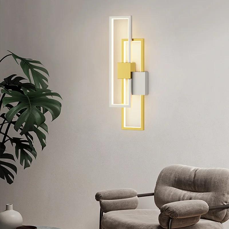 Nordic Modern LED Настенные светильники Гостиная Кабинет Спальня Прикроватные светильники Проход Лестницы Кухня Украшения дома Настенные светильники Внутреннее освещение