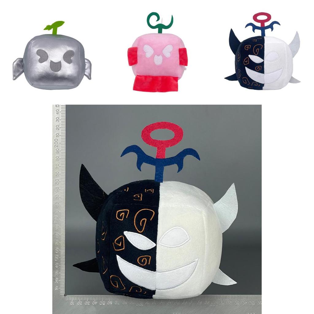 Cute Blox Fruits Plush Leopard Print Box High-quality Material
