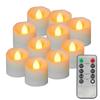 Set LED Candles, Remote Control and Timer Electric Candle for Home Wedding Christmas Decorations, Warm White (Without Battery)