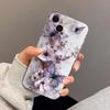 Креативный чехол для телефона с узором «Бабочка и цветок» для iPhone 11 12 13 14 15 16 17 Pro Max XS X XR 7 8 Plus 16e Прозрачная мягкая крышка