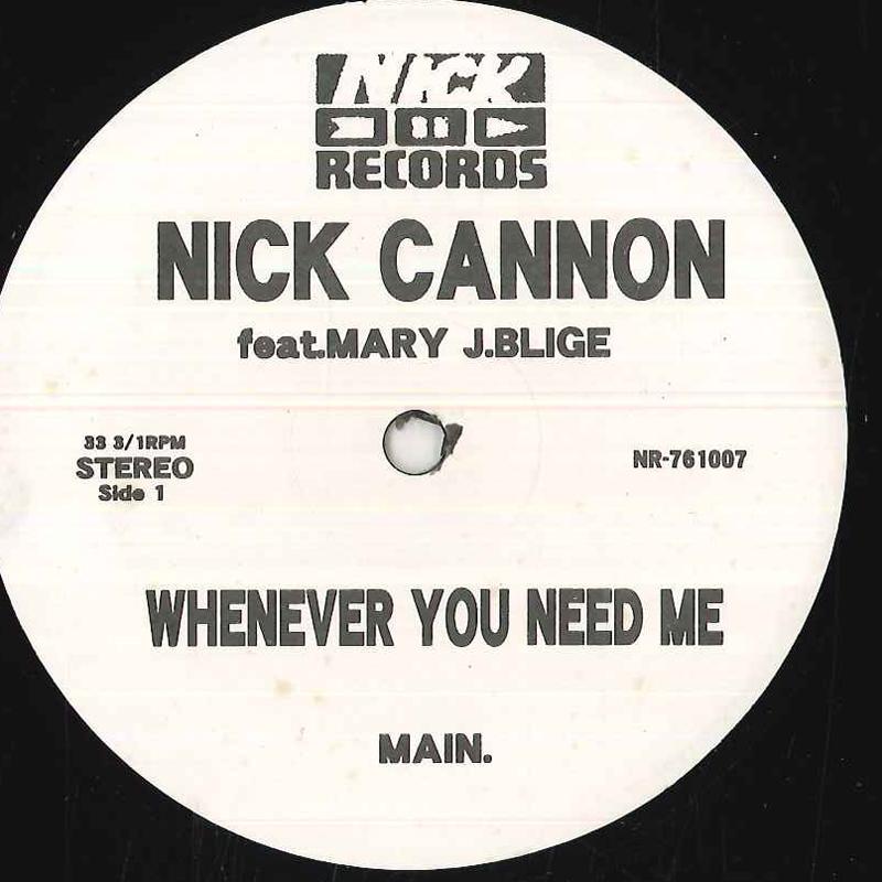 12-дюймовая пластинка NICK CANNON - Whenever You Need Me / Get Crunk Sh NR761007 NICK CANNON 2012 US Рэп и хип-хоп/R&B Б/У