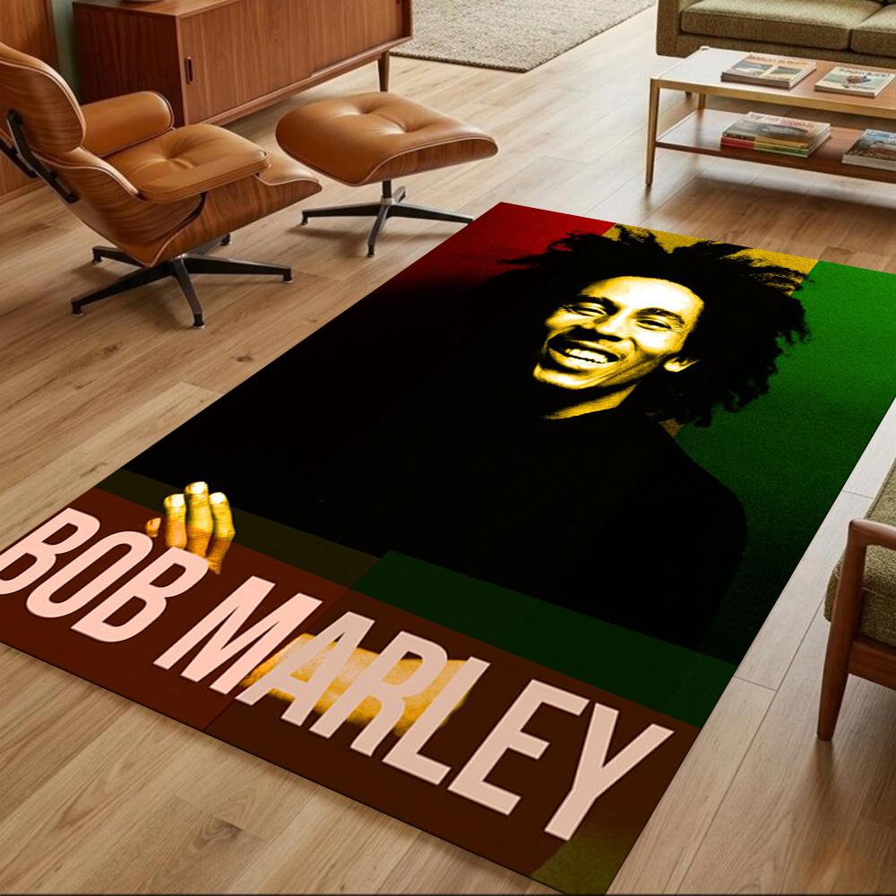 Bob Marley Floor Mat Suitable for Study room Dining Room Game Room Decorate room Anti-slip Rug Decorate Offices Perfect Gift for Friends & Family