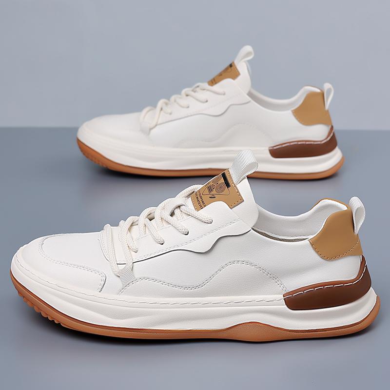 Fashion High Quality Man Luxury Designers Outdoor Sneakers Fashion Comfy Casual Leather Walking Shoes Antiskid Flat Tenis Masculino Shoe