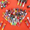 10PCS Halloween Mini Four-Color Ballpoint Pen Cute Cartoon Colored Pen Gift Elementary School Prizes