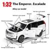 AABHU1 Diecast 1:32 Cadillac Escalade SUV Alloy Model Sound And Light Pull Back Toy Accessories For The Car Birthday Present For Boys
